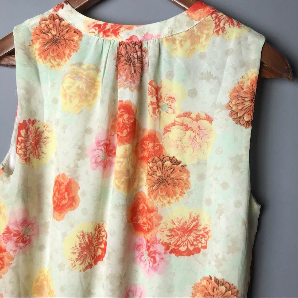 Skies Are Blue Floral Sheath Button Dress #246 - Picture 7 of 7